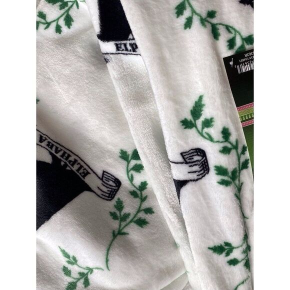 Wicked Elphaba Soft Plush Throw Blanket 50 X 70” Wizard of Oz White Ht Broom NEW - Picture 8 of 12